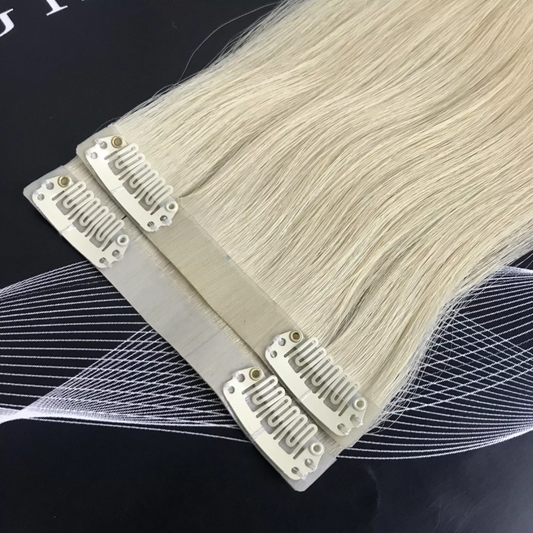 Premium Ultra Light Blond Clip-in Extensions